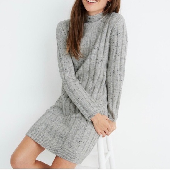 Madewell Sweaters - NWT Madewell Donegal Mock Neck Sweater Dress
